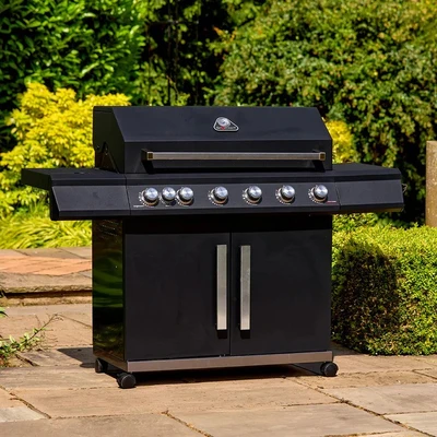 Grillstream Stealth 6 Burner with Side Burner - Matt Black - image 2