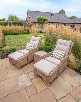 Kettler Hazel Companion Set with 2 Footstools & Coffee Table - image 2